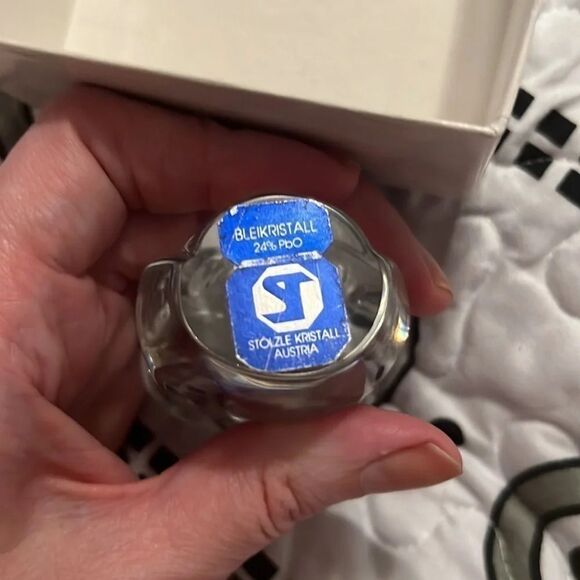 Stolzle Kristall Austria Lead Crystal Owl Paperweight Art Glass 3" - Picture 2 of 4